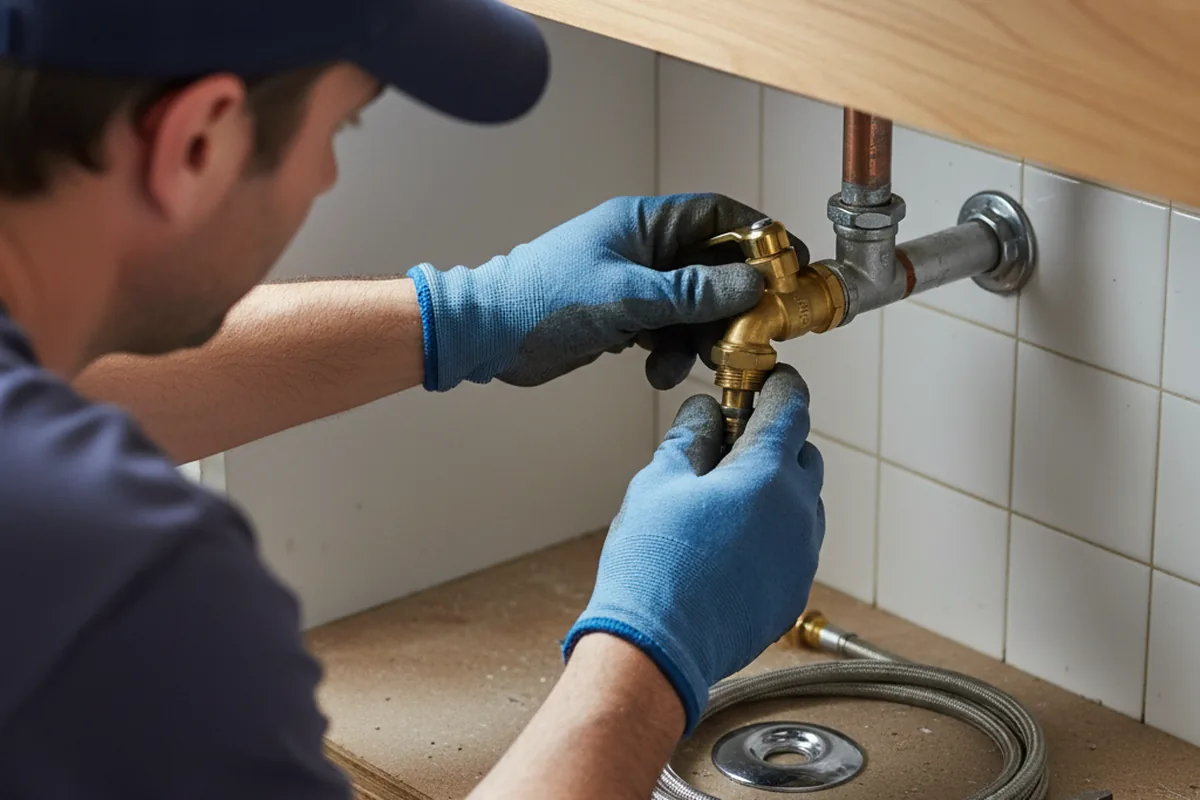 Shutoff valve and fitting work during Faucet and Fixture Repair in Cobb